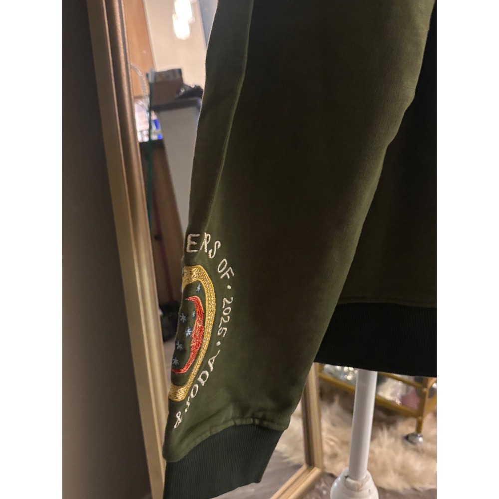 Scotch & Soda Mens Spirit of Amsterdam Embroidered Hoodie Green 182373 SP24 M - Picture 6 of 9